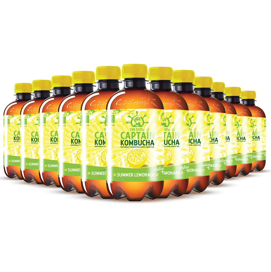 GUTsy Captain Kombucha - Letnia Lemoniada 12 x 400ml
