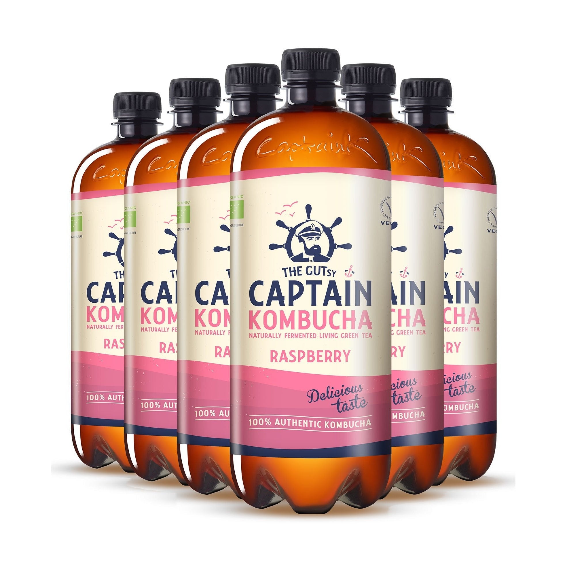GUTsy Captain Kombucha - Malina 6 x 1L