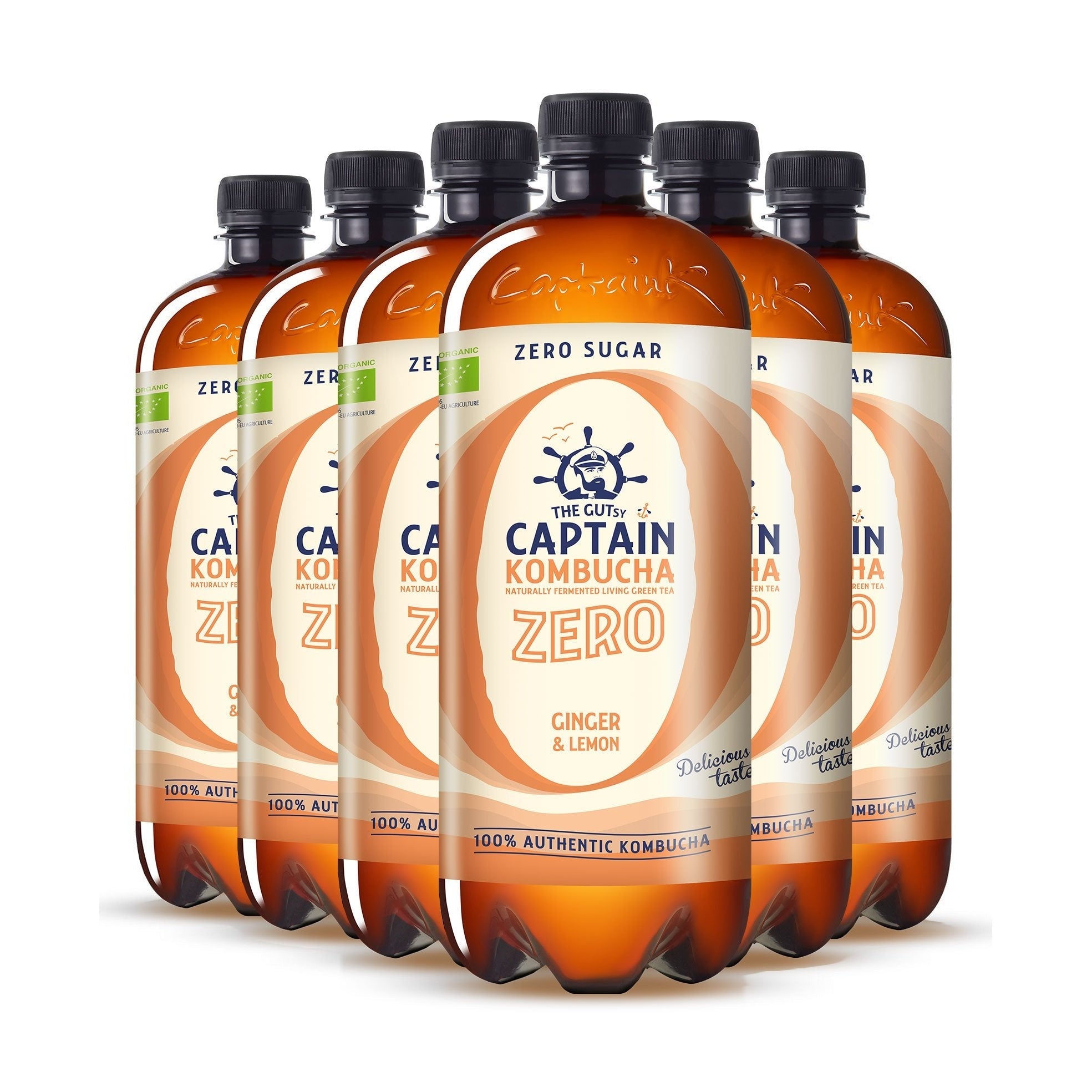 GUTsy Captain Kombucha Zero - Imbir i Cytryna 6 x 1L