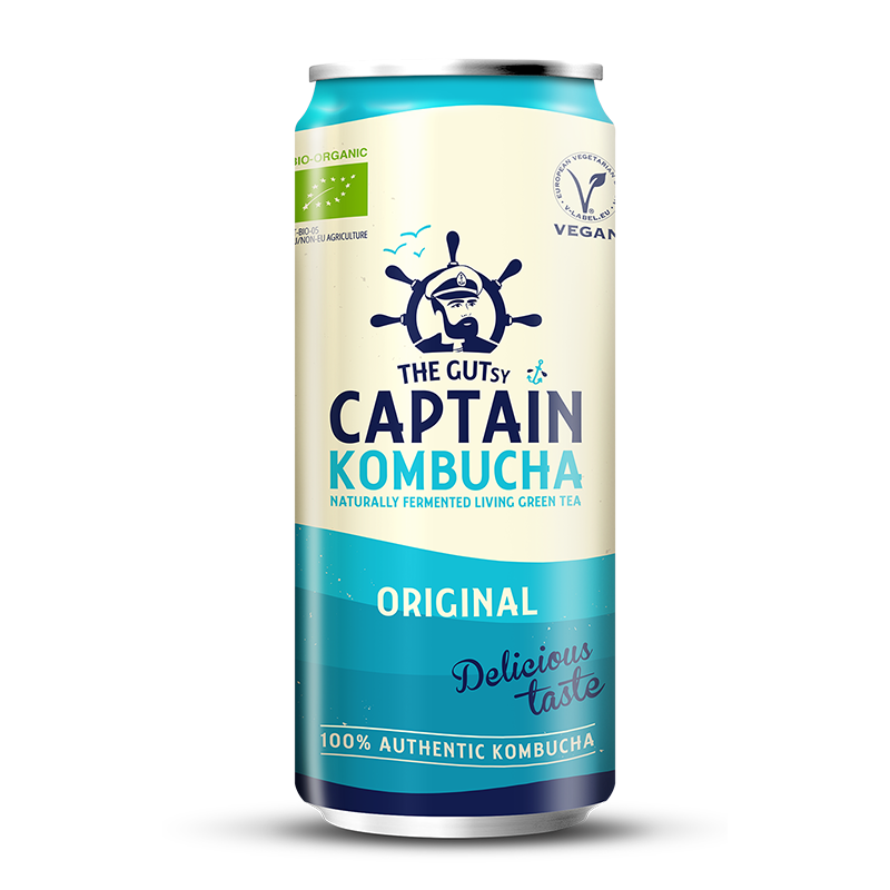 GUTsy Captain Kombucha - Originálne plechovky 20 x 250ml
