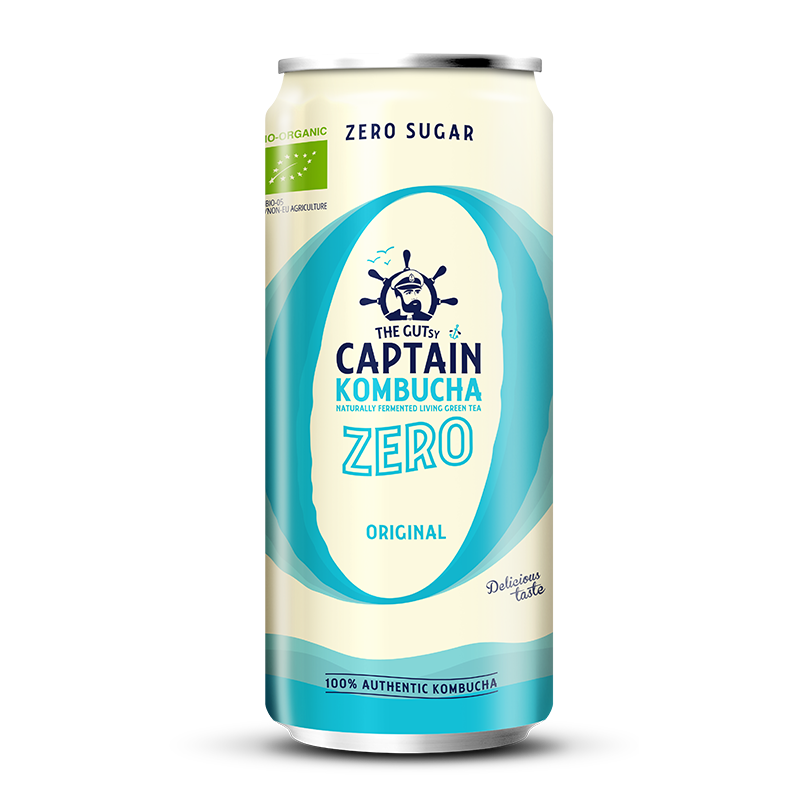 GUTsy Captain Kombucha Zero - Originálne plechovky 20 x 250ml