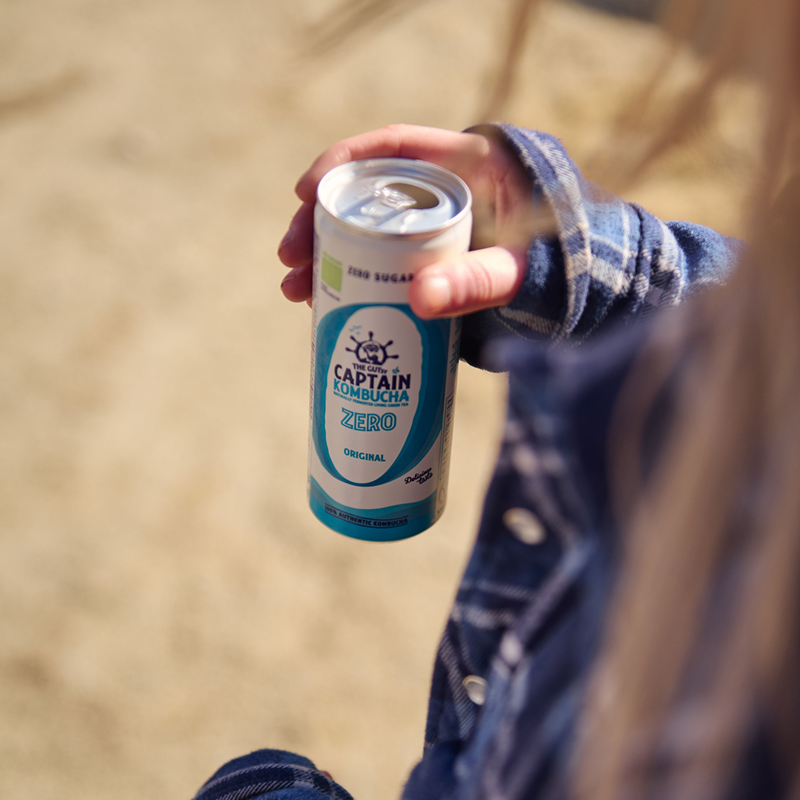 GUTsy Captain Kombucha Zero - Originálne plechovky 20 x 250ml